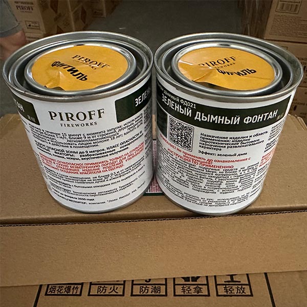 Дымный фонтан Зеленый густой дым 6 метров 30 секунд 3 дюйма ФД021-З купить в Ростове на Дону