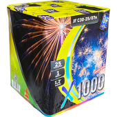 JFC30-25-07n ХТысяча  X1000 Батарея салютов 25 залпов 1,25 дюйма фото