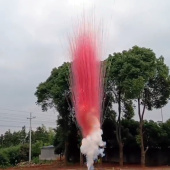 Дневная батарея салютов Красный дым тип рисовая лапша 16 залпов для гендер пати СУ0101612-К купить в Ростове на Дону