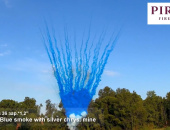 Дневной веерный салют Синий дым с треском искр по середине 36 залпов для гендер пати СУ0204912-СТ купить в Ростове на Дону