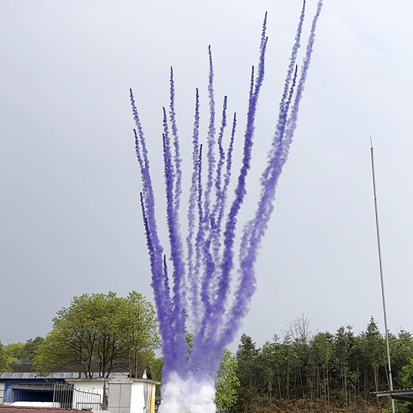 Дневная батарея салютов Фиолетовый дым в треск искр 25 залпов СУ0602512-ФТ купить в Ростове на Дону