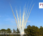 Дневной веерный салют Белый дым с треском искр по середине 36 залпов СУ0204912-БТ купить в Ростове на Дону