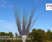 Дневной веерный салют Черный дым с треском искр по середине 36 залпов СУ0204912-ЧТ купить в Ростове на Дону