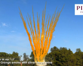 Дневной веерный салют Оранжевый дым с треском искр по середине 36 залпов СУ0204912-ОТ купить в Ростове на Дону