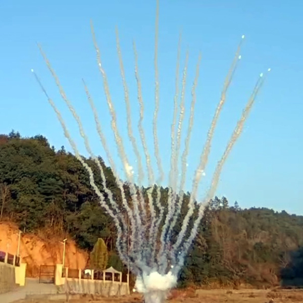 Дневная батарея салютов Белый дым в треск искр 25 залпов СУ0602512-БТ купить в Ростове на Дону