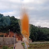 Дневная батарея салютов Оранжевый дым тип рисовая лапша 16 залпов СУ0101612-О купить в Ростове на Дону