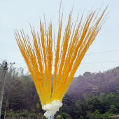 Дневная веерная батарея салютов Оранжевый дым 100 залпов БСП3210012-О купить в Ростове на Дону