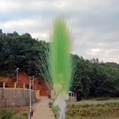 Дневная батарея салютов Светло зеленый дым тип рисовая лапша 16 залпов СУ0101612-СЗ купить в Ростове на Дону