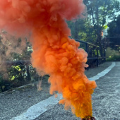 Дымная шашка цветной густой Оранжевый дым 2 дюйма 60 секунд ФД022-О купить в Ростове на Дону